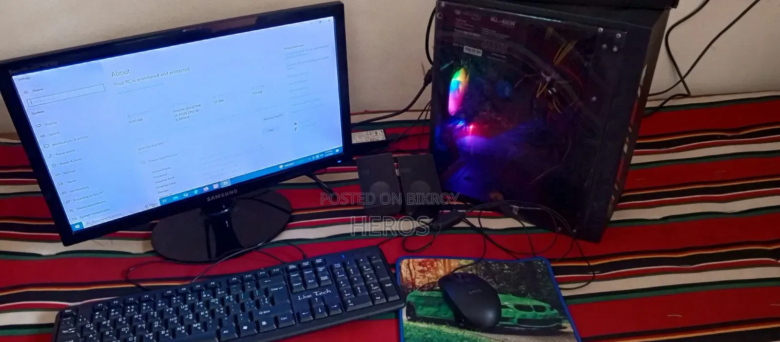 Desktop Computer 8GB Intel Core I5 SSD 128GB