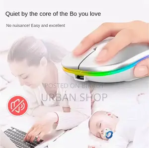 RGB Rechargeable Wireless Mouse | 2.4ghz Gaming Mouse for Laptop Pc