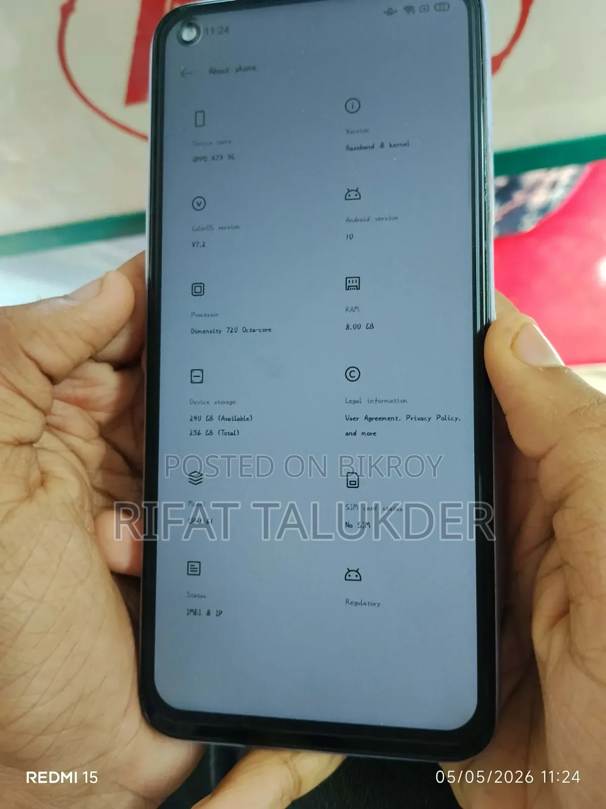 Oppo A73 5G 256 GB Blue