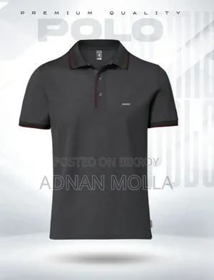 Premium Double Pk Cotton Polo - Anthra Melange