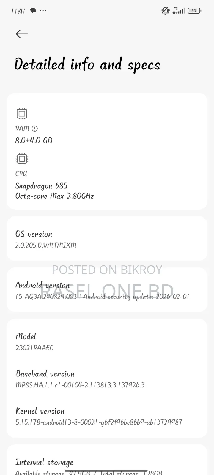 Xiaomi Redmi Note 12 128 GB