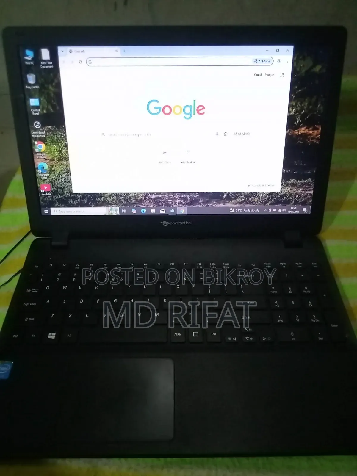 Laptop Acer Aspire ES1-531 4GB Intel Pentium HDD+SSD 250GB