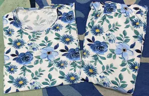 Ladies T-Shirt and Plazo 2 Piece Set