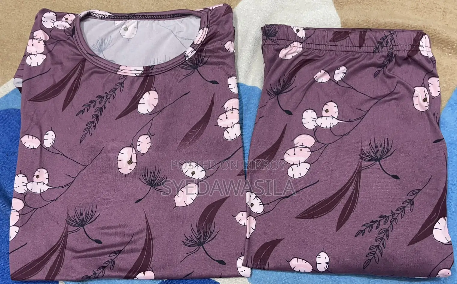 Ladies T-Shirt and Plazo 2 Piece Set