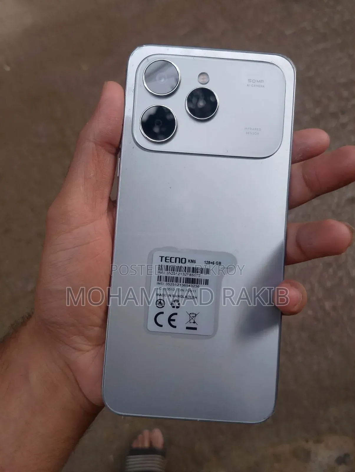 Tecno Spark 40 128 GB Silver
