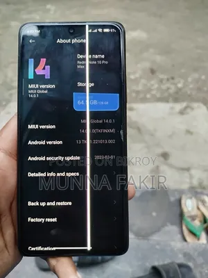 Xiaomi Redmi Note 10 Pro Max 128 GB Red