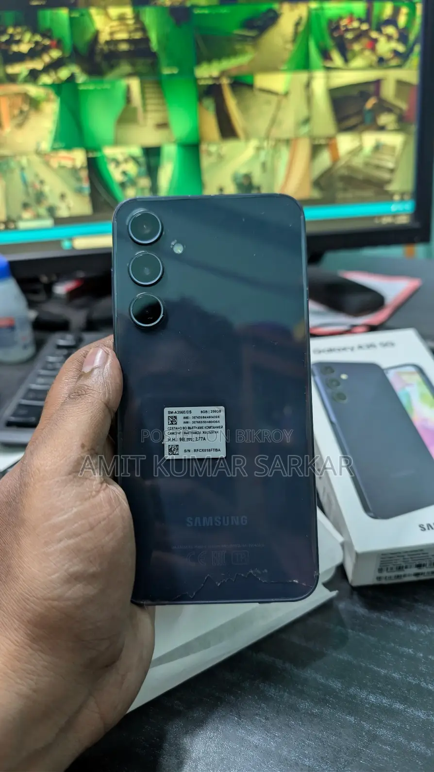 স্যামসাং গ্যালাক্সি এ৩৫ ২৫৬ জিবি ব্ল্যাক