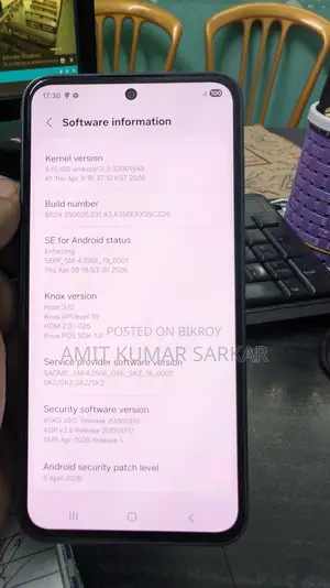 স্যামসাং গ্যালাক্সি এ৩৫ ২৫৬ জিবি ব্ল্যাক