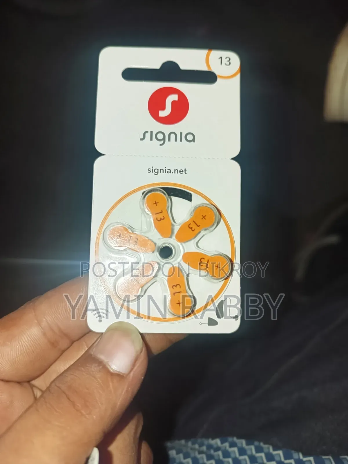 Signia Size 13 Zinc-air Hearing Aid Batteries.