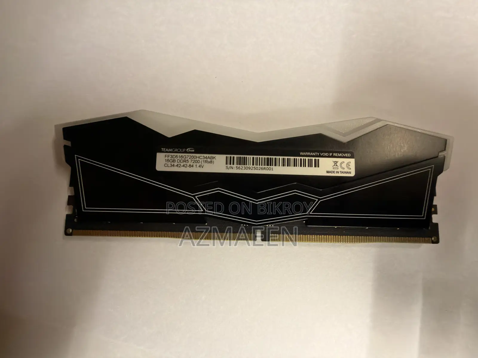 Team T-Force Delta RGB 16GB 7200MHz DDR5 Gaming RAM