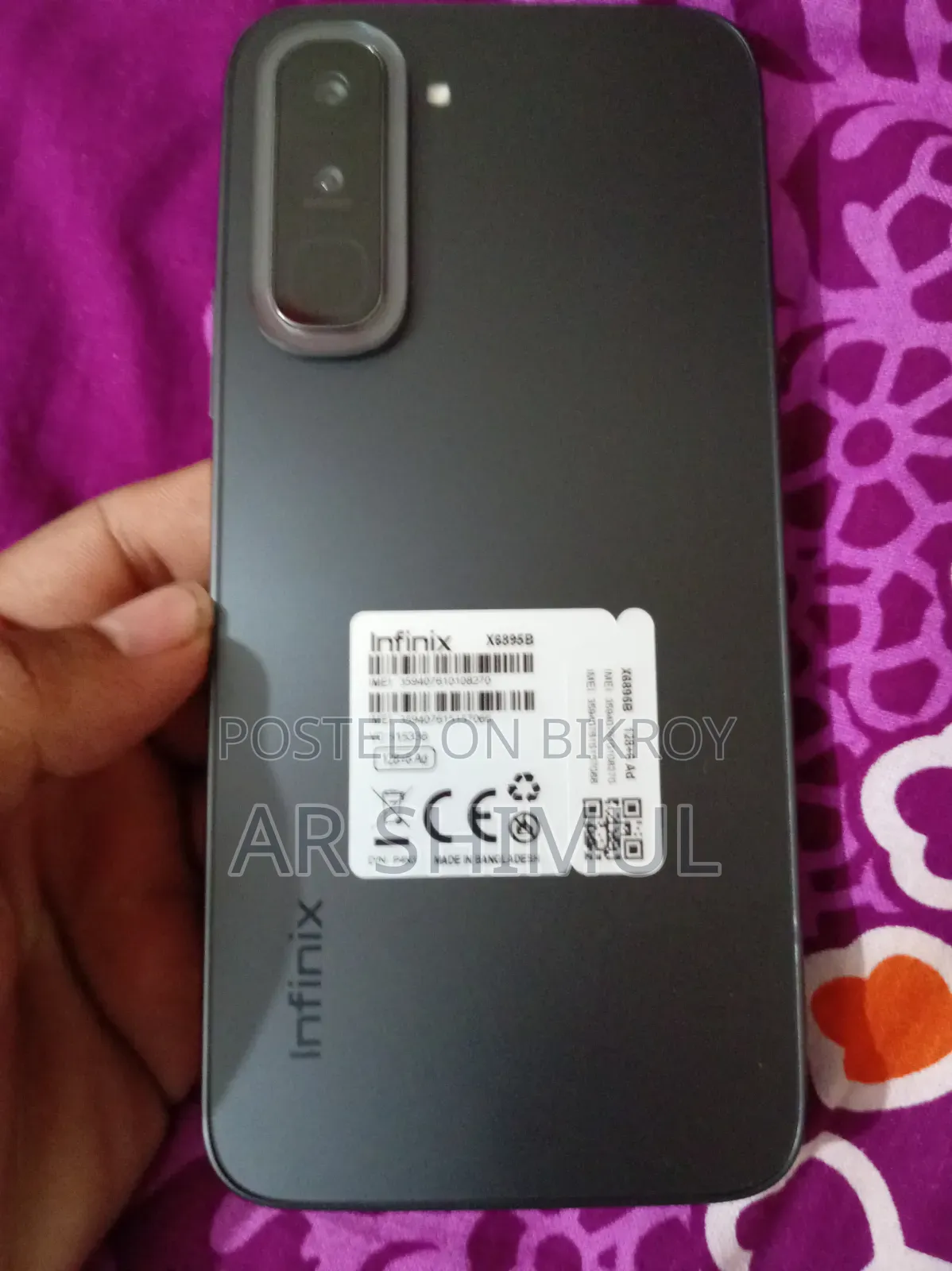 New Infinix Hot 60i 128 GB Black
