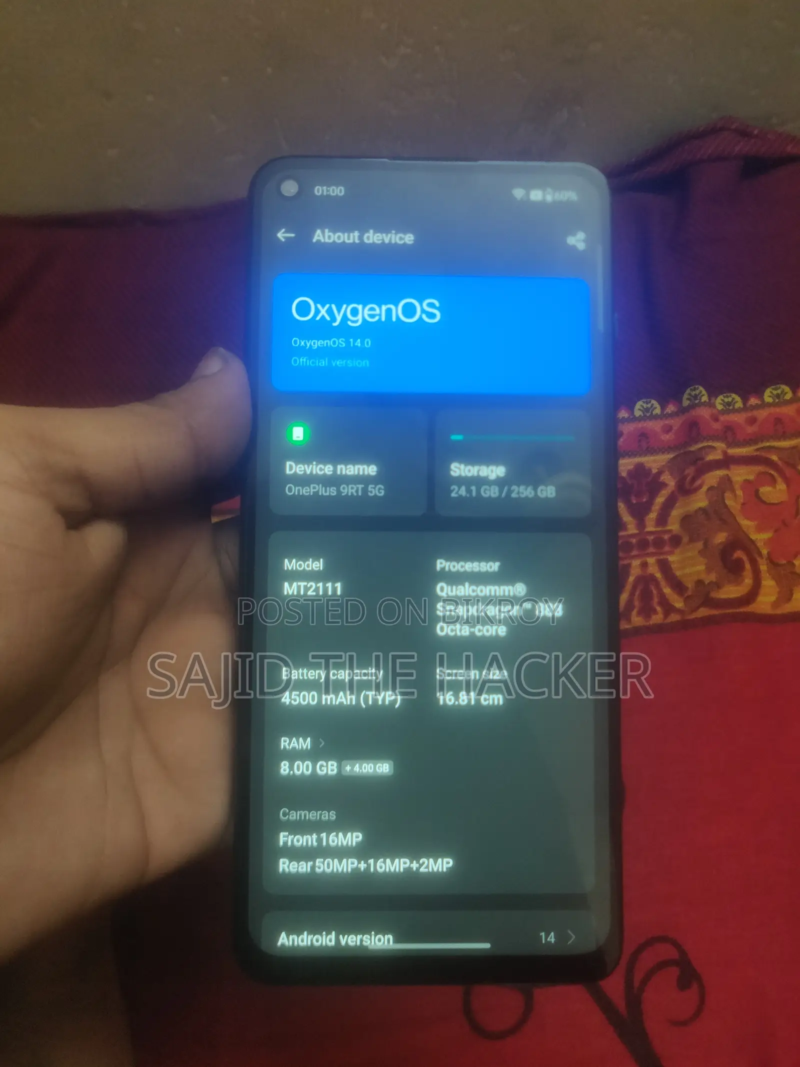 OnePlus 9RT 5G 256 GB Black