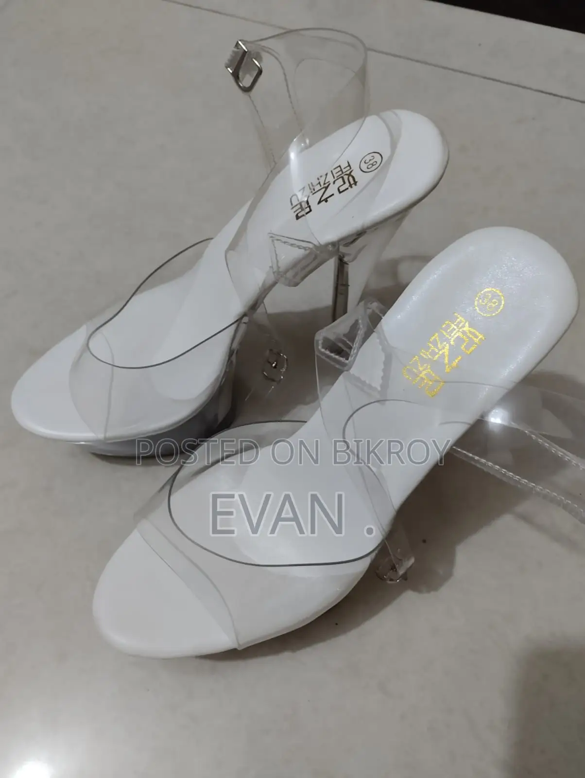 Clear Womens High Heels , Bought From China