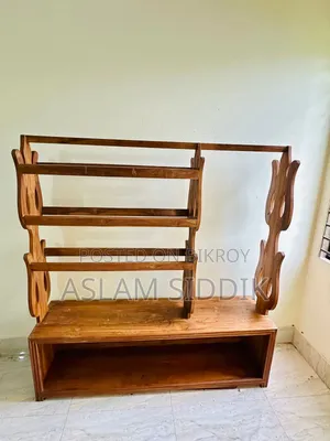 Teak Wood Clothes Rack, Brand New Condition