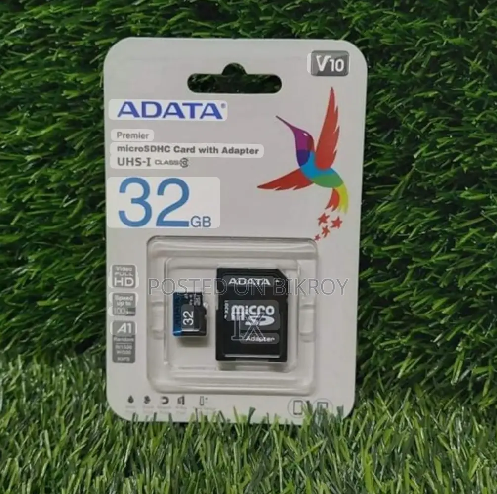 Adata 32gb Micro Sd Class-10 (Sdhc-Uhs-I) Memory Card With Adapter