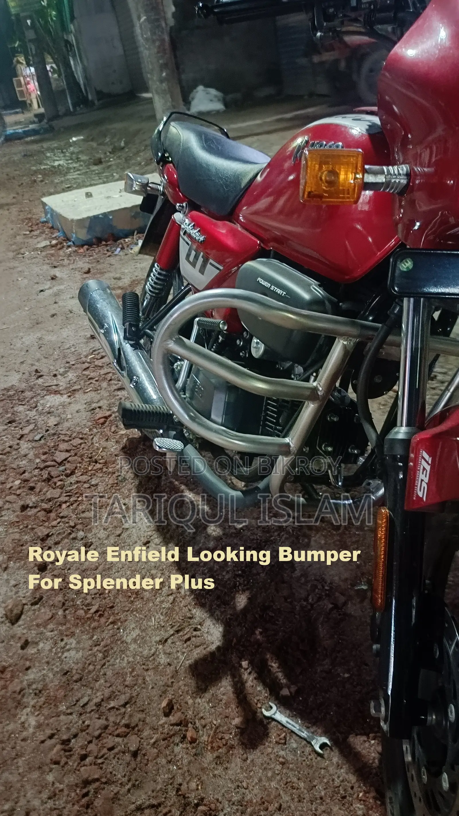 Hero Splendor Plus Bumper, Leg Guard, Guard, Royal Enfield Bumper