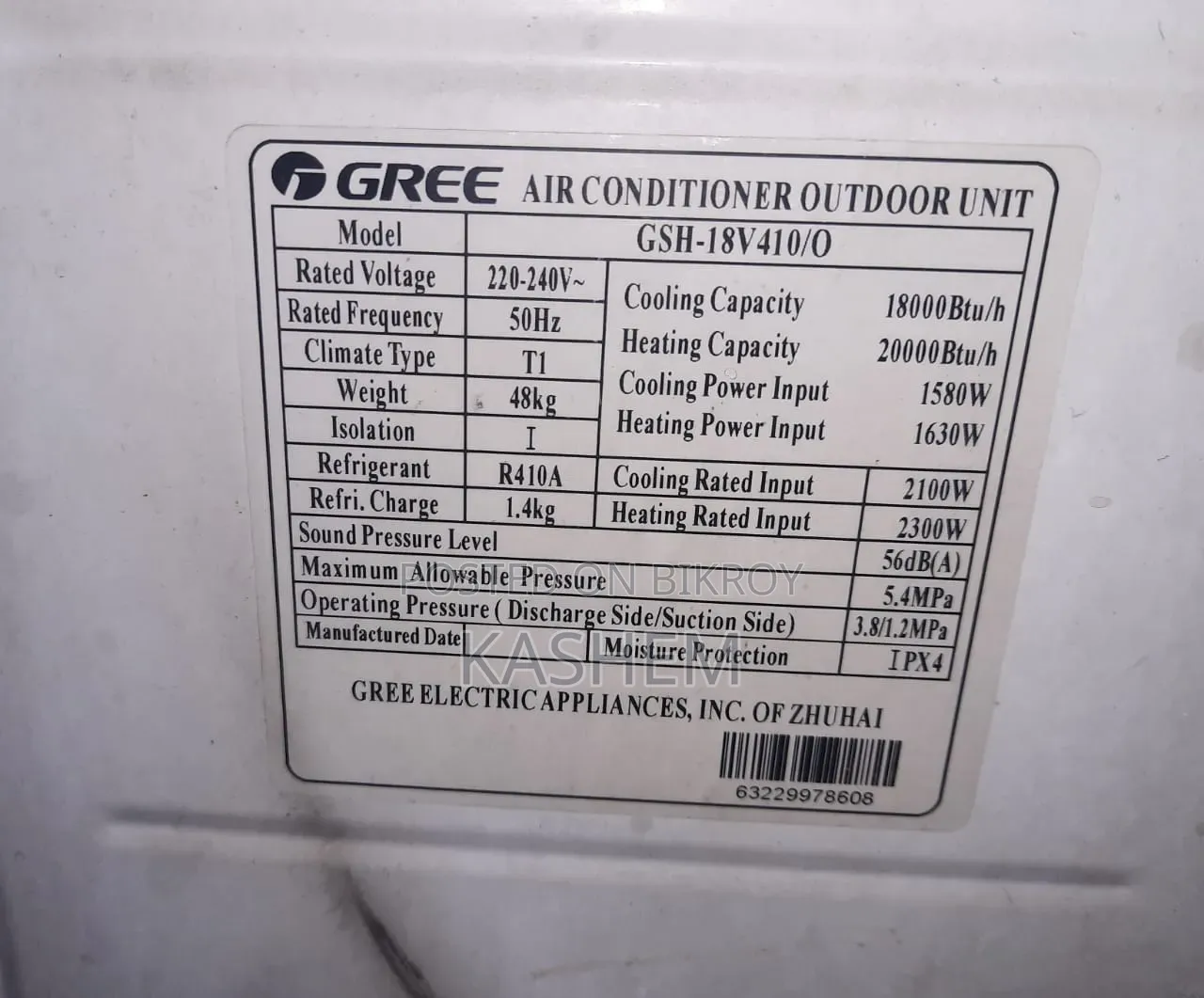 Gree 1.5 Ton Inverter Ac (Hot Cool) – Excellent Condition