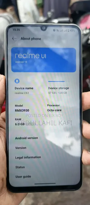 Realme C61 128 GB Gold