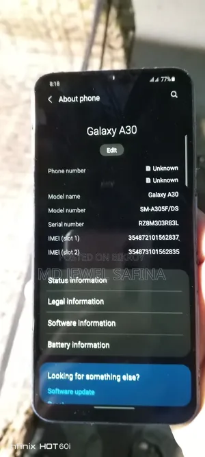 Samsung Galaxy A30 64 GB Black