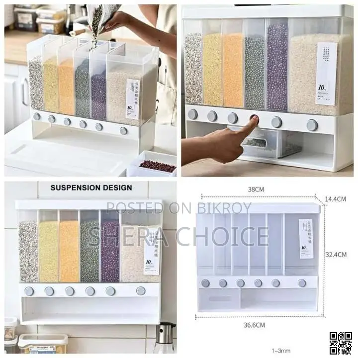 6-in-1 Wall Mount Kitchen Dispenser