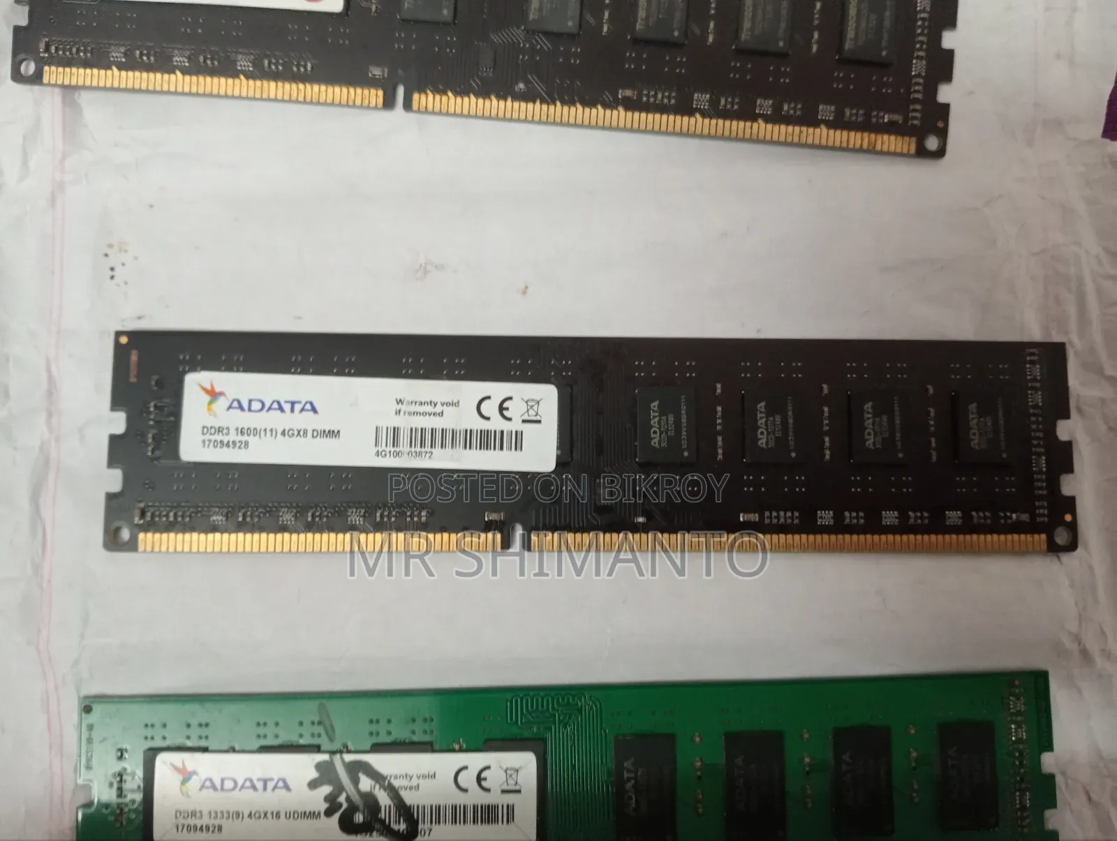 Ddr3 Computer Ram 4gb, Adata 2ta , Transcend 1ta