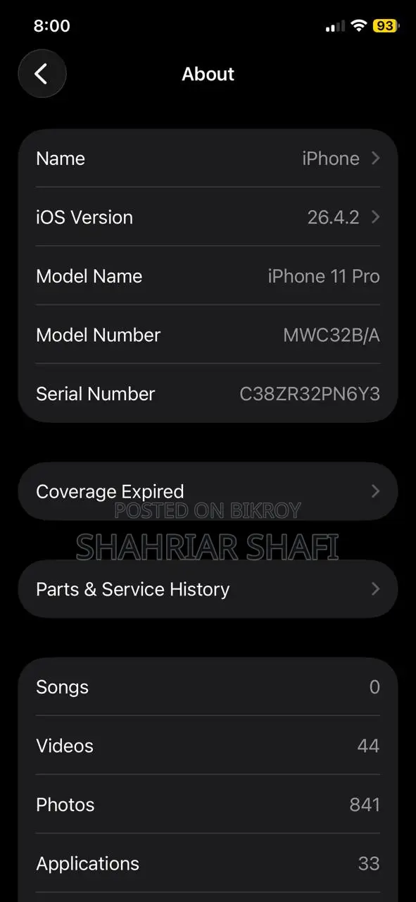 Apple iPhone 11 Pro 64 GB White