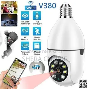 V380 Bulb Wifi Security Camera