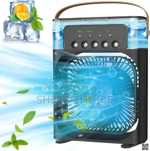 Air Cooler Fan With Mist Spray Led Light