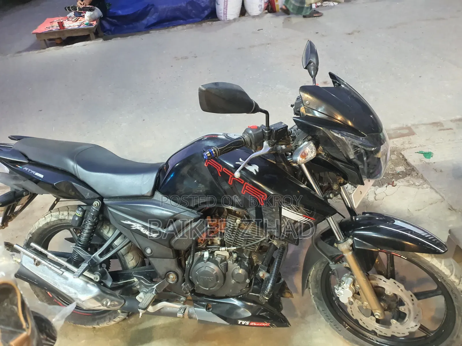 TVS Apache RTR 160 2V 2021 Black