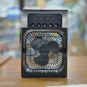 এলইডি নাইট লাইট এবং ওয়াটার ফ্যান সহ এয়ার কুলিং ইউএসবি ফ্যান