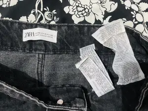 Orginal Zara Black Cargo Denim Jeans