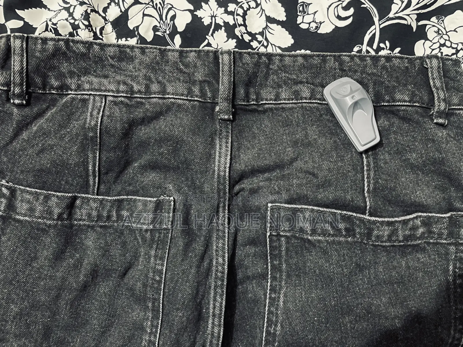Orginal Zara Black Cargo Denim Jeans