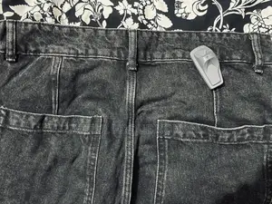 Orginal Zara Black Cargo Denim Jeans