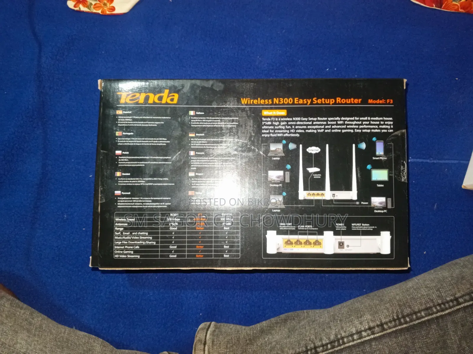 Tenda Router - Selling due to money need, everything is fine, used for 2 months