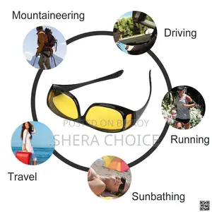 Hd Vision Wrap Around Sunglass (2pcs Set