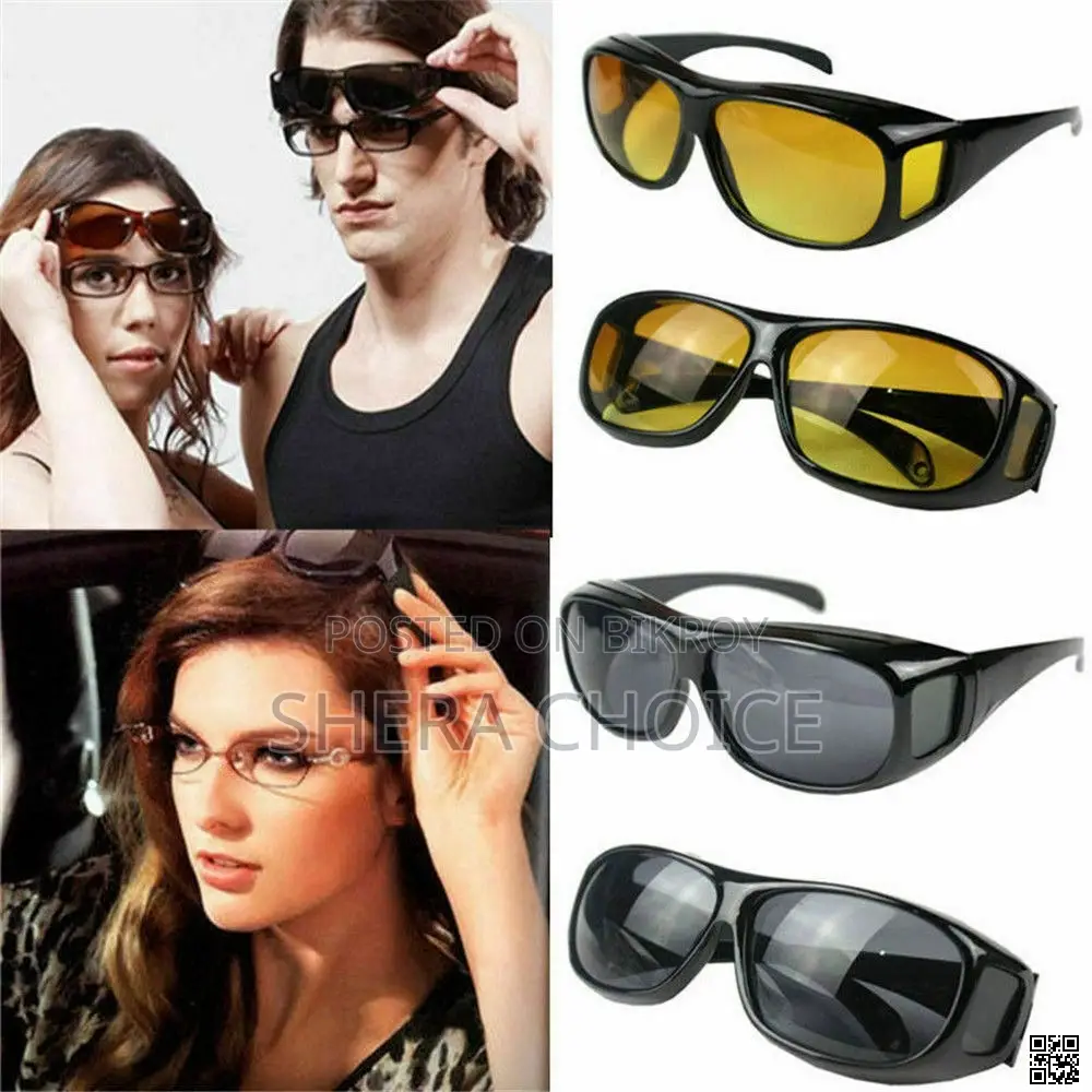 HD Vision Wrap Around Sunglass (2pcs Set)