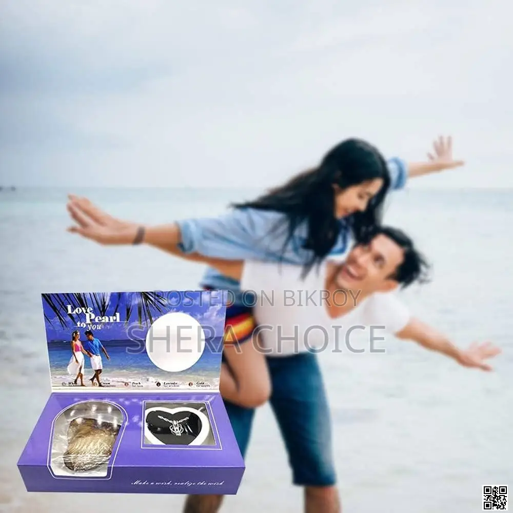 Love Wish Pearl Pendant Necklace Gift Box
