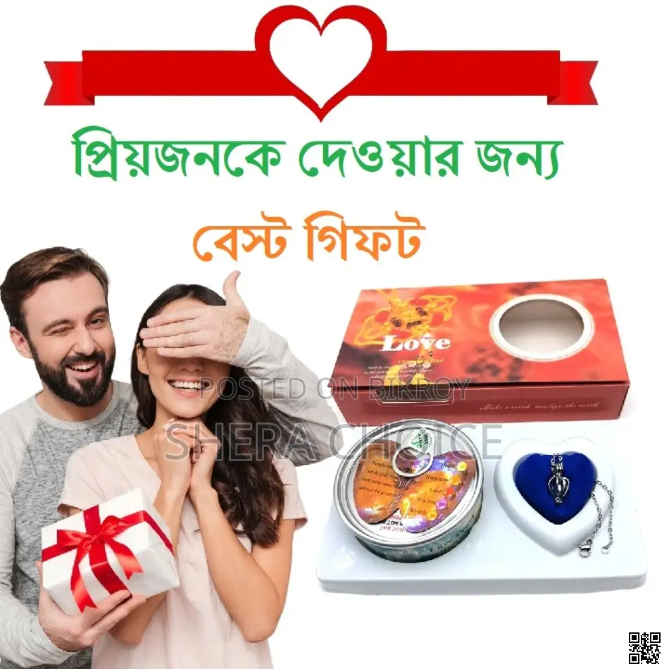 Love Wish Pearl Pendant Necklace Gift Box
