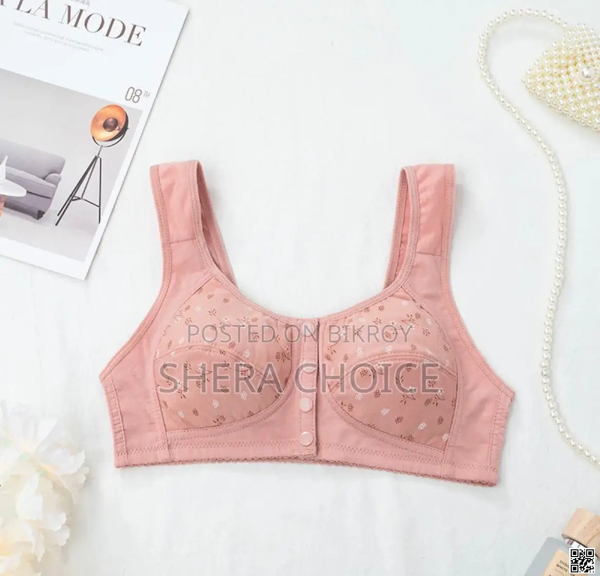 Front Button Nursing Sports Bra – Ultra Soft Cotton Comfort Wear