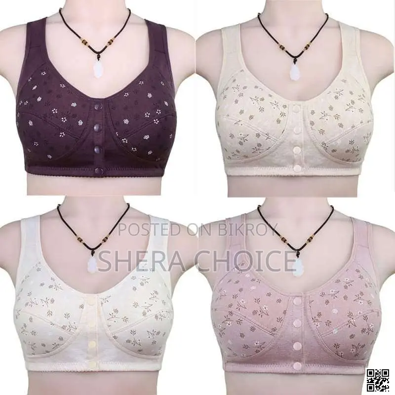 Front Button Nursing Sports Bra – Ultra Soft Cotton Comfort Wear