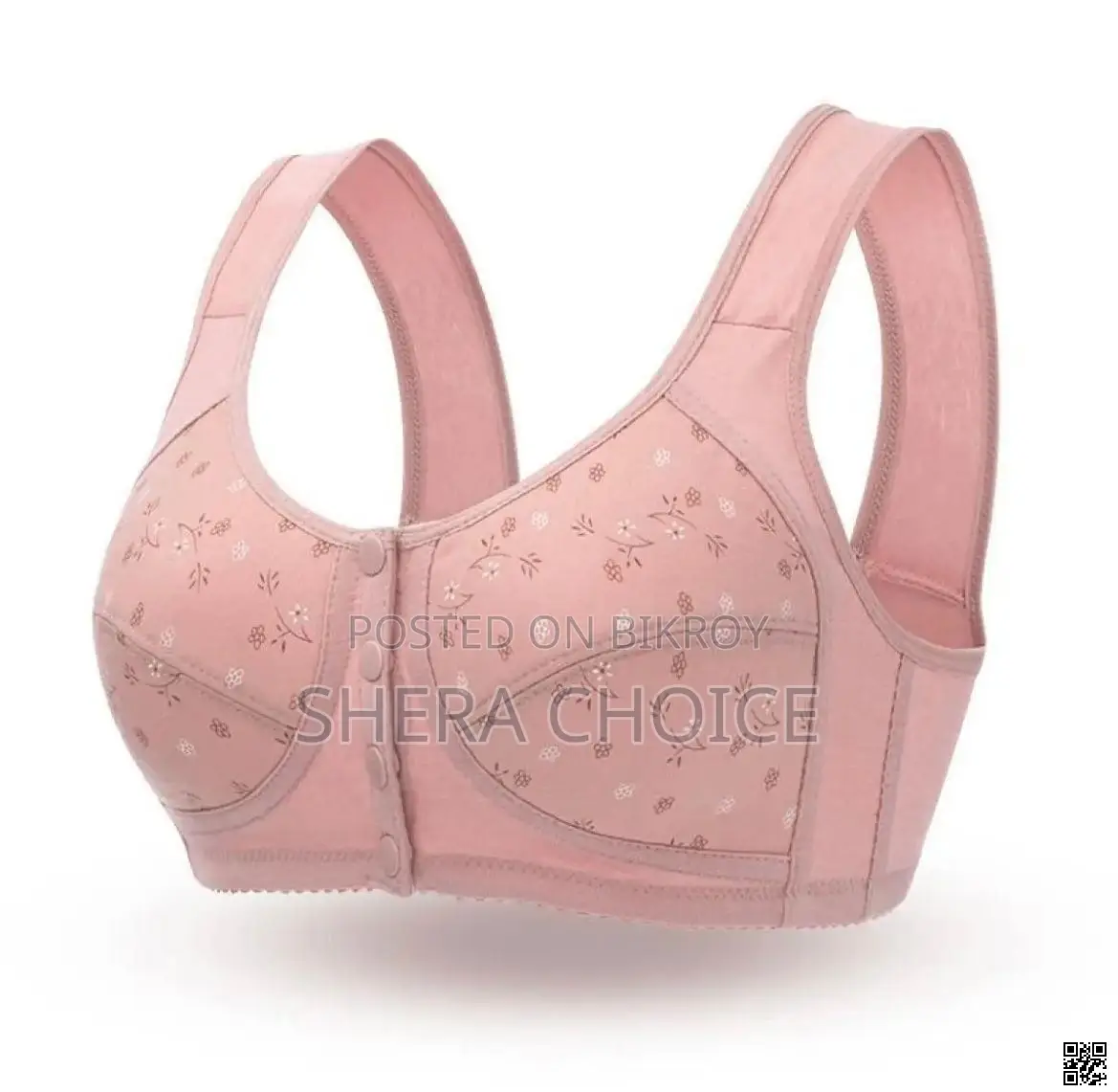 Front Button Nursing Sports Bra – Ultra Soft Cotton Comfort Wear