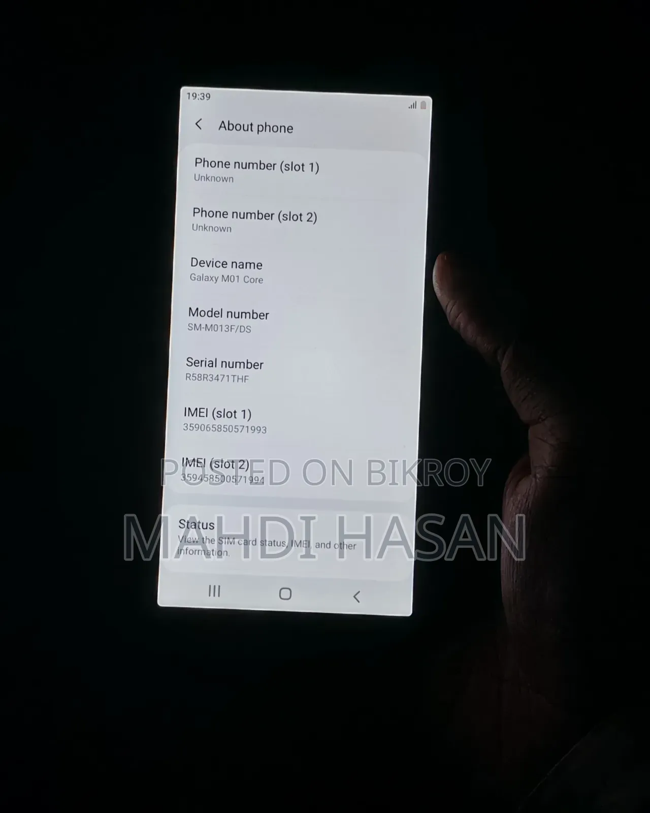 Samsung Galaxy M01 Core 16 GB Blue