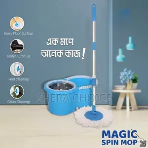 Magic Spin Mop 360° Rotating Pole Bucket