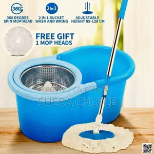 Magic Spin Mop 360° Rotating Pole Bucket