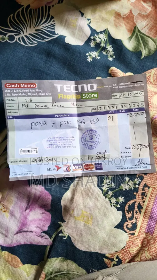Tecno Pova 7 Pro 5G 256 GB White