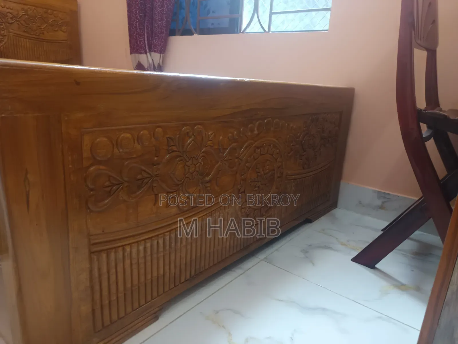 New Segun Wood Bed for Sale (Length 7, Width 4)