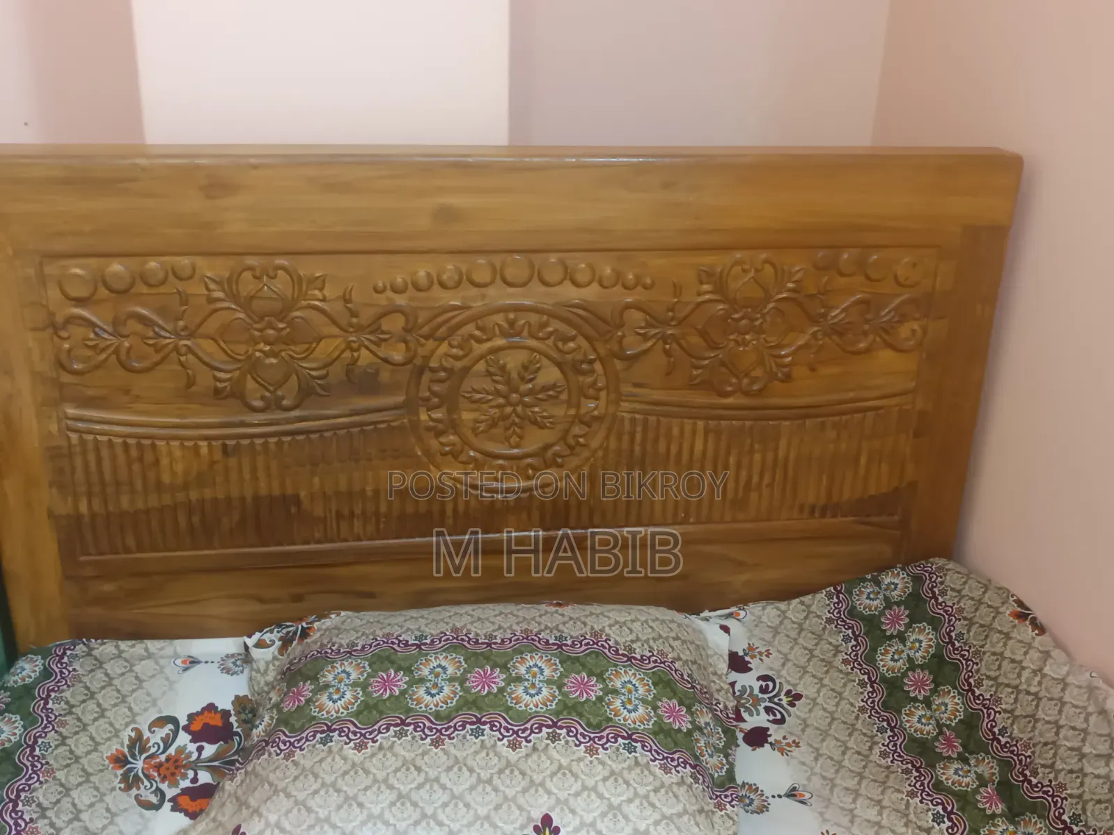 New Segun Wood Bed for Sale (Length 7, Width 4)