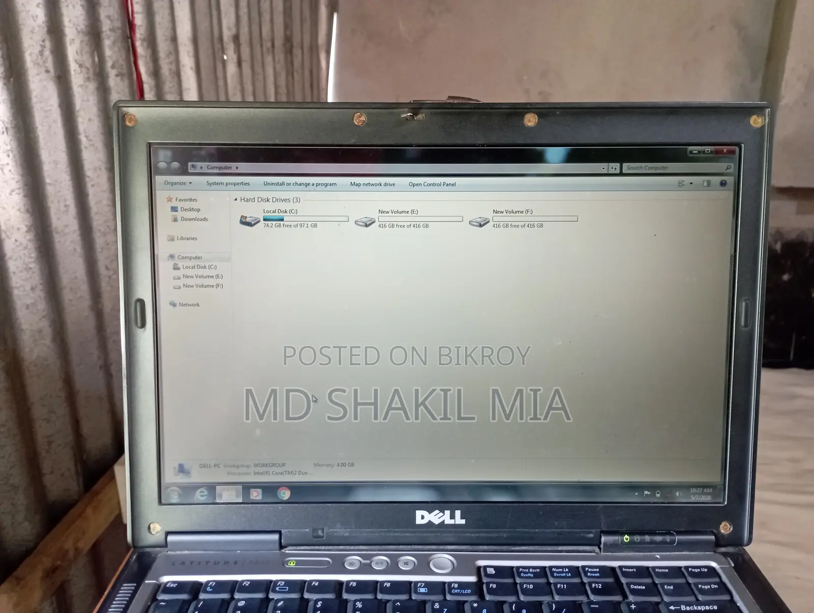 Laptop Dell Latitude D630 4GB Intel Core 2 Duo HDD 1T