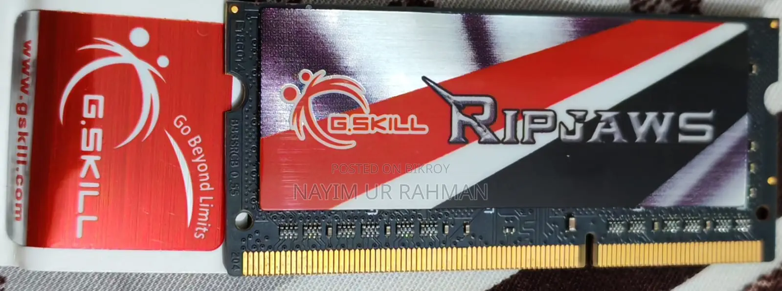 G.Skill Ripjaws 4GB DDR3 1600MHz SO-DIMM Laptop RAM