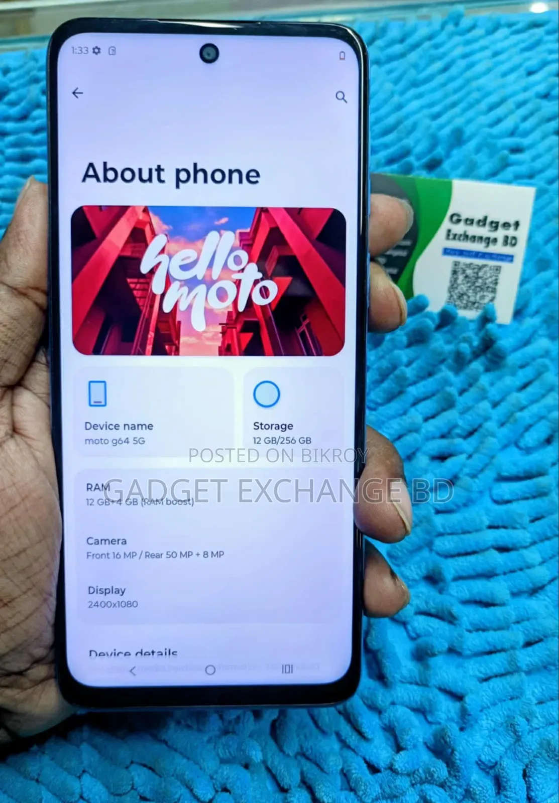 Motorola Moto G64 256 GB Blue